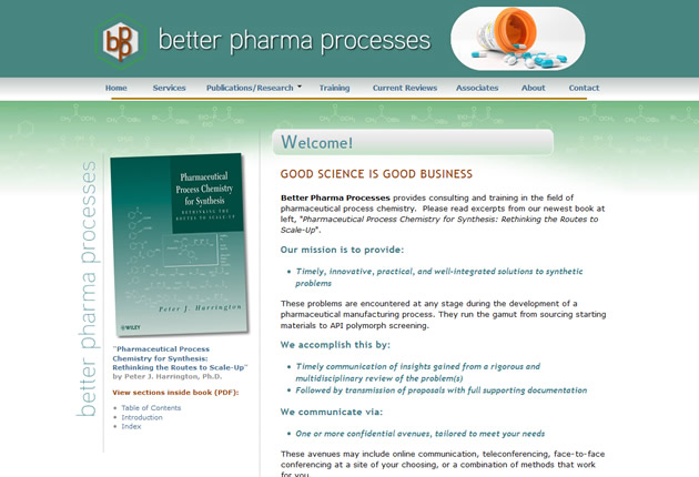 Better Pharma Processes, designed and developed by Sites and Beyond, Lafayette, Louisville, Boulder, Colorado